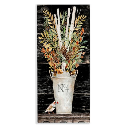 Stupell Industries 17" x 7" Rustic Forest Greenery Bouquet Wall Plaque Art